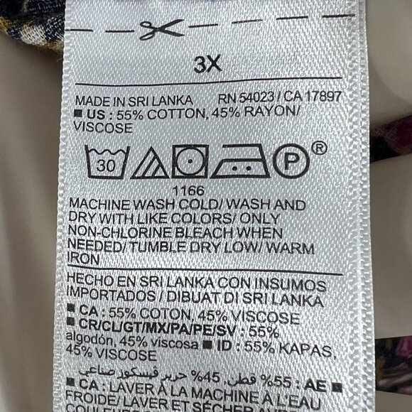 Old Navy Womens 3X Floral Smocked Babydoll Puff Sleeve Top Cottagecore Feminine - Picture 13 of 14